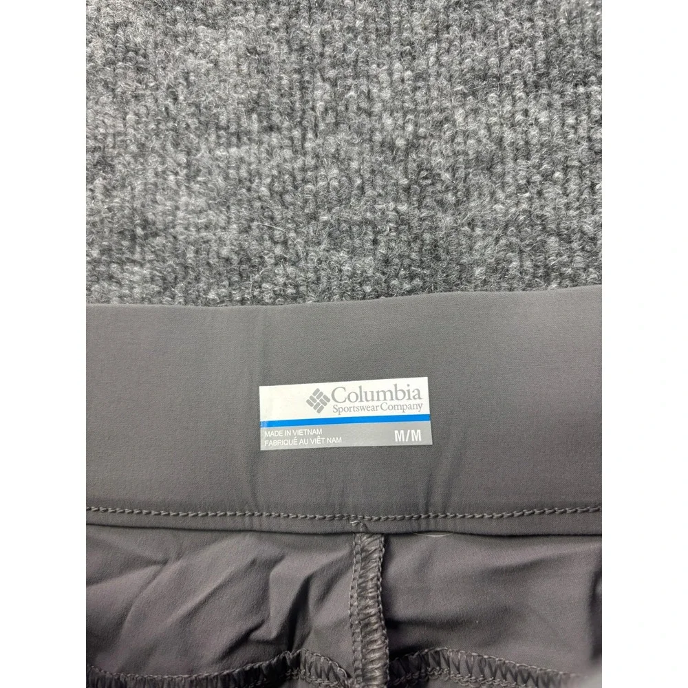Columbia Anytime Casual Capri Pants Womens Medium Grey Hiking Stretch Crop